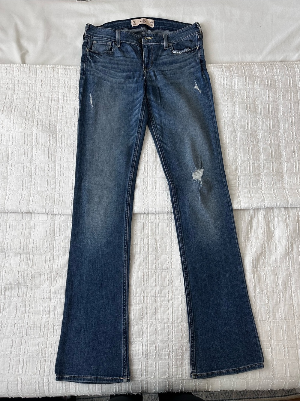 Hollister Dark Blue Bootcut Jeans
